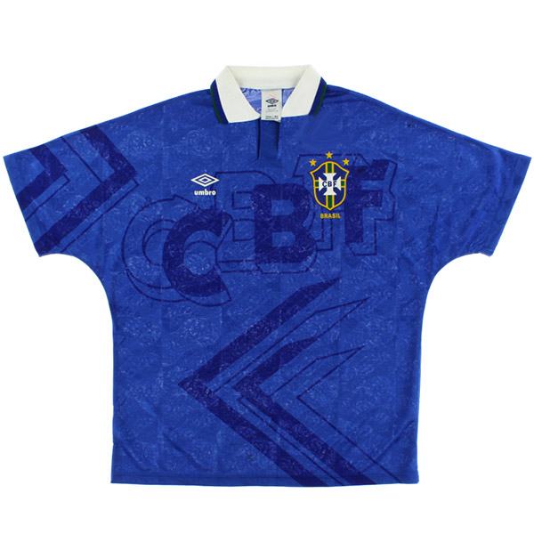 Brazil loin maillot rétro hommes deuxième uniforme de football en tête sport maillot de football 1991-1993